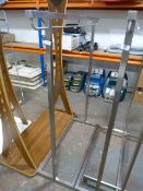 *Brushed Steel Effect Garment Rail