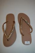 *Havaianas Brown Flip Flops Size: 41/42