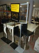 *One Black and One Grey A3 Size Freestanding Display Stands