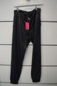 *Commando Black Faux Leather Jogger Size: L