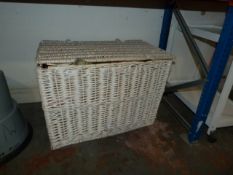 *White Wicker Basket