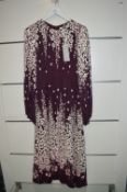 *Goat Print Midi Dress in Purple Size: 8 RRP: £840