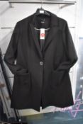 *Evans Black Overcoat Size: 24