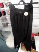 *Evans Black Trousers with White Stripe Size: 24