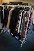 *White Metal Clothes Rail