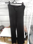 *Evans Black Wide Leg Trousers Size: 26w/28l