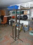 *Steel Four Branch Tree Style Garment Rail