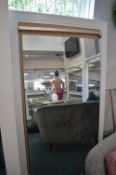 *Large White Full Length Mirror with Metal Hanging Brackets (requires attention)