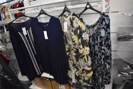 *Four Assorted Evans Tops Size: 26/28