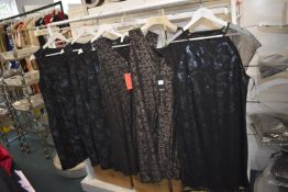 *Six Assorted Evening Dresses by Solo (mixed sizes