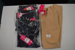 *Six Commando Slips 4x Black, 2x Nude (assorted sizes)