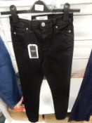 *Miss Selfridge Lizzie High Waist Super Skinny Bla
