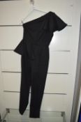 *MSGM Black Asymmetrical Jumpsuit Size: 40