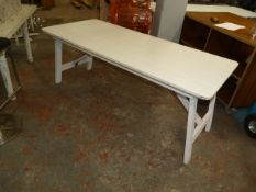 *Folding Wooden Table in White