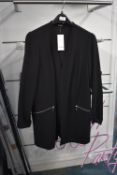*Evans Black Open Jacket Size: 16