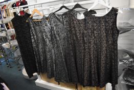 *Six Assorted Evening Dresses by Solo (mixed sizes