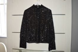 *Zadig & Voltaire Black Sequin Top Size: XS