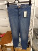 *Miss Selfridge Blue Denim Stretch Jean Size: 12