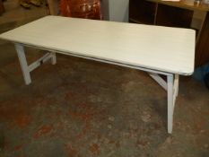 *Folding Wooden Table in White