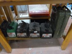 *Five 5L Fuel Cans and a Jerry Can