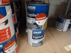 *2x 2.5L of Eggshell Brilliant White