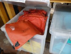 *Plastic Box of Red Versapak Security Bags