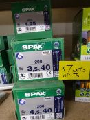 *Three Boxes of Spax Wirox Screws