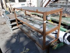 *Steel Three Tier Storage Rack 62x200x120cm