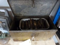 Steel Box Containing Assorted Machine Taps