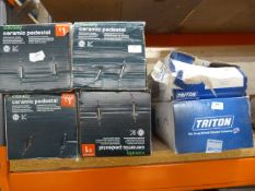 *Two Triton Showers and Four Ceramic Pedestals