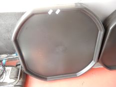 *3x Black Plastic Cement/Concrete Mixing Trays