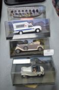 Four James Bond Diecast Vehicles from Moonraker by G.E. Fabbri