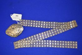 1920's Peranakan 800 grade Silver Five Tier Belt with 400 grade Silver Phoenix Buckle ~175g