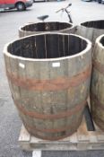 Oak Beer Barrel with Top Removed