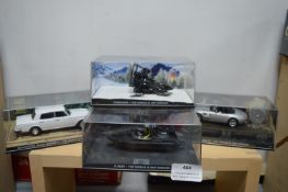 Four James Bond Diecast Vehicles from The World is not Enough by G.E. Fabbri