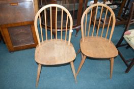 Two Ercol Spindleback Chairs