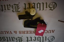 Italian IGI Blank Firing Pistol with Leather Holster