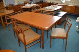 McIntosh Extending Dining Table and Four McIntosh Chairs with Upholstered Seats and Two Others