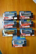 Seven James Bond Diecast Vehicles by Corgi