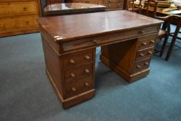 Oak Double Pedestal Desk