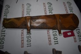 Leather Stitched Rifle Holder