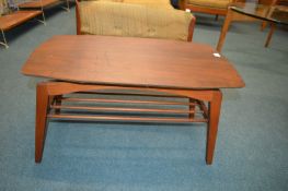 1970's Oblong Teak Coffee Table by CWS
