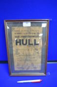 North Eastern Railway 1910 Hull Railway Fares