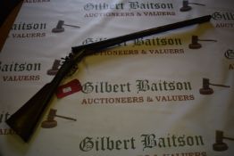 German Hammer Action Double Barrel 12 Gauge Shotgun