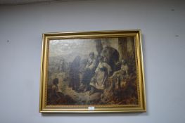 Oil on Canvs - The Fortune Teller by Carl Fridrich Koch