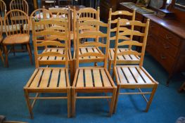 Six Ercol Highback Chairs