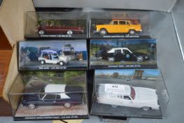 Four James Bond Diecast Vehicles from Live & Let Die by G.E. Fabbri