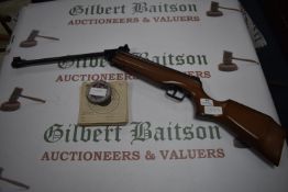 Model Cadet .177 Air Rifle Serial No. 716242 with Pellets and Targets