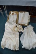 Vintage Wedding Dress, Shoes, and Christening Gowns