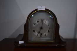 Mahogany Cased Chiming Mantel Clock